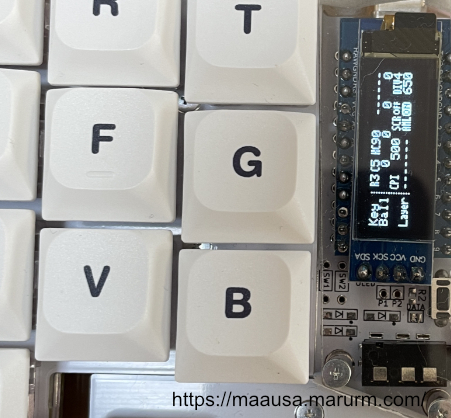 keyball39のOLED