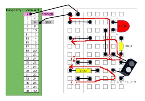 Photo-reflector-wiring